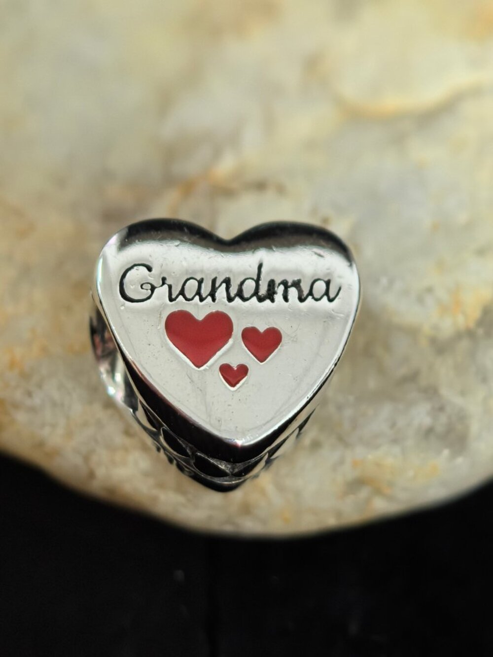 Pandora I Love Grandma Exclusive Heart Charm Pendant, S925 Silver (Women's)